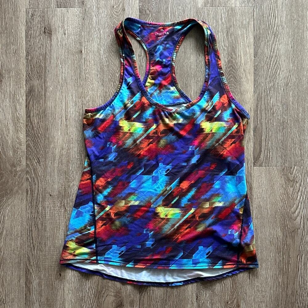 Athleta Chi Tank Top Colorburst Size Medium Activewear Fitness Top